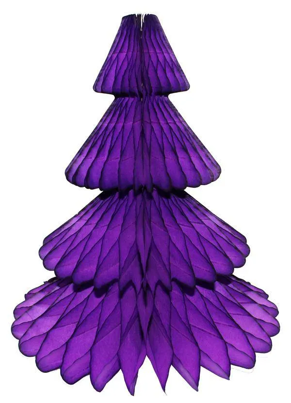 17" Tissue Paper Christmas Trees (Choose your color)