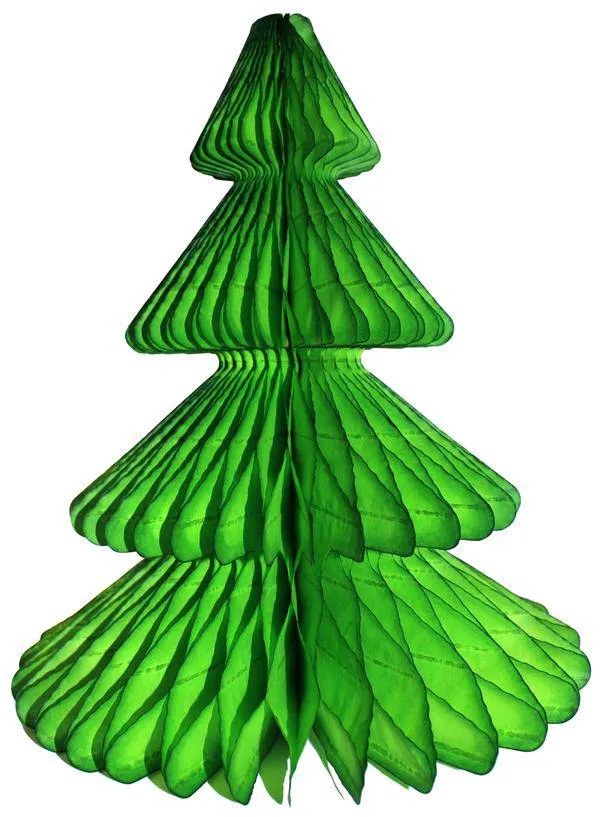 17" Tissue Paper Christmas Trees (Choose your color)