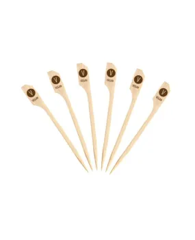 3.5" Bamboo Vegan Marker Paddle Pick - 1,000/box