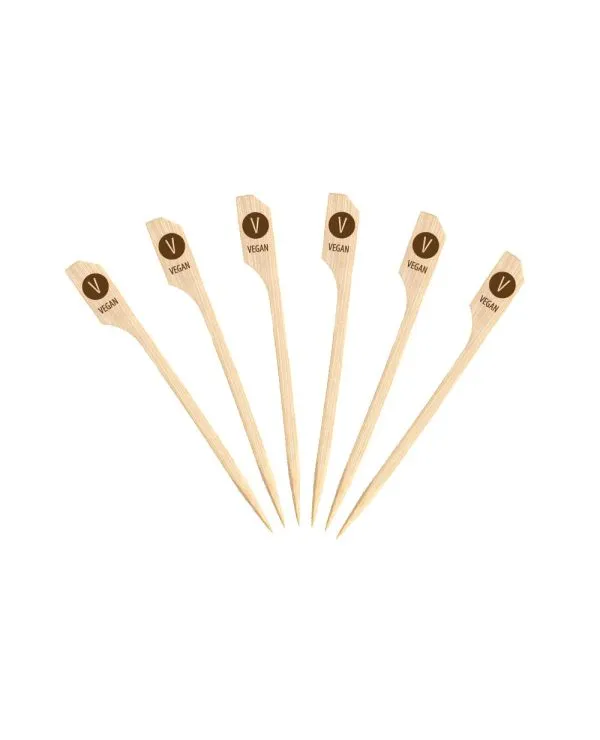 3.5" Bamboo Vegan Marker Paddle Pick - 1,000/box