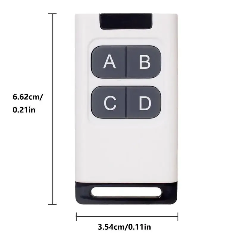 433MHz Universal Remote Control Key Fob for Gate and Garage Door, 4-Channel