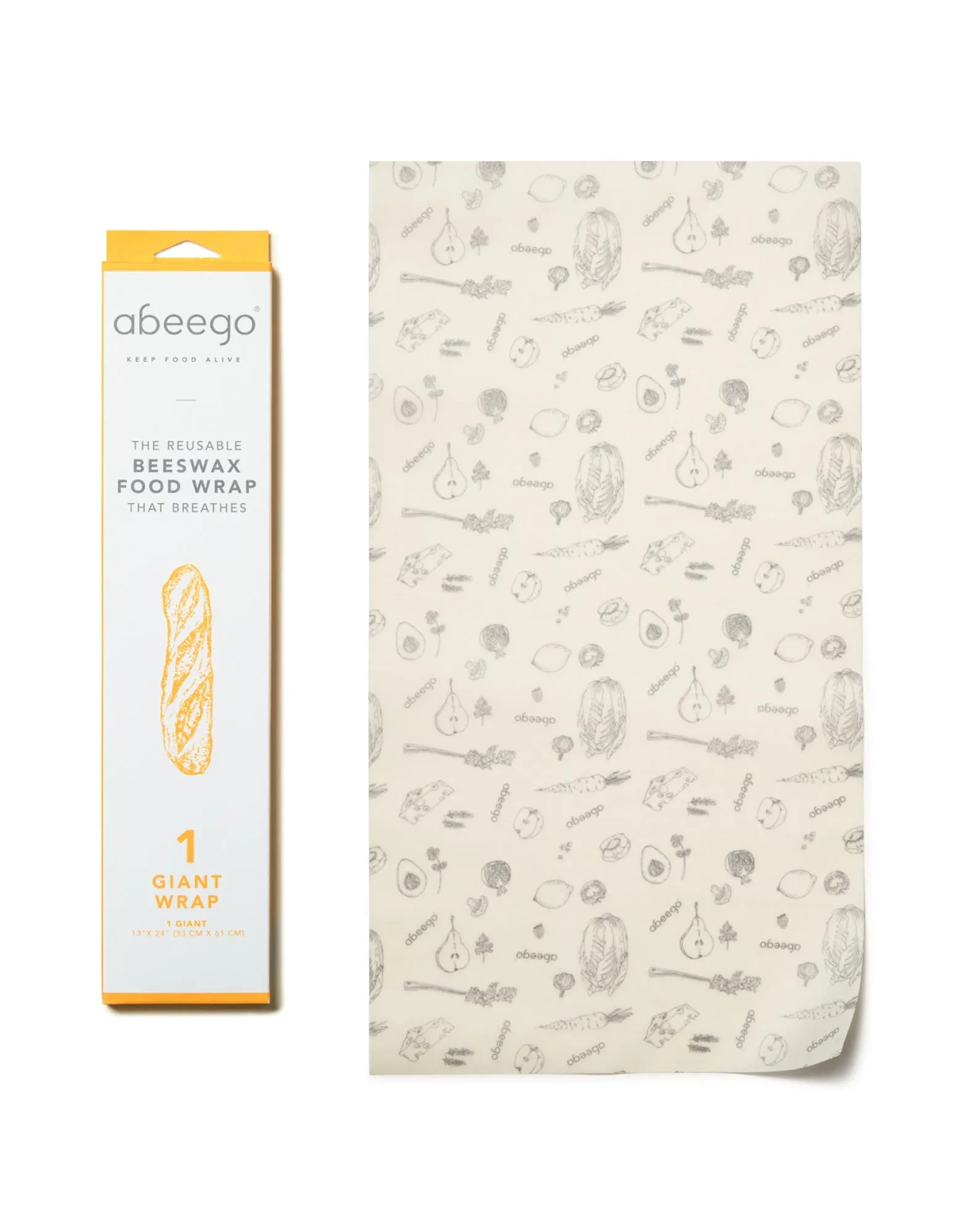 Abeego Giant Pack of 1 Extra Long Flat