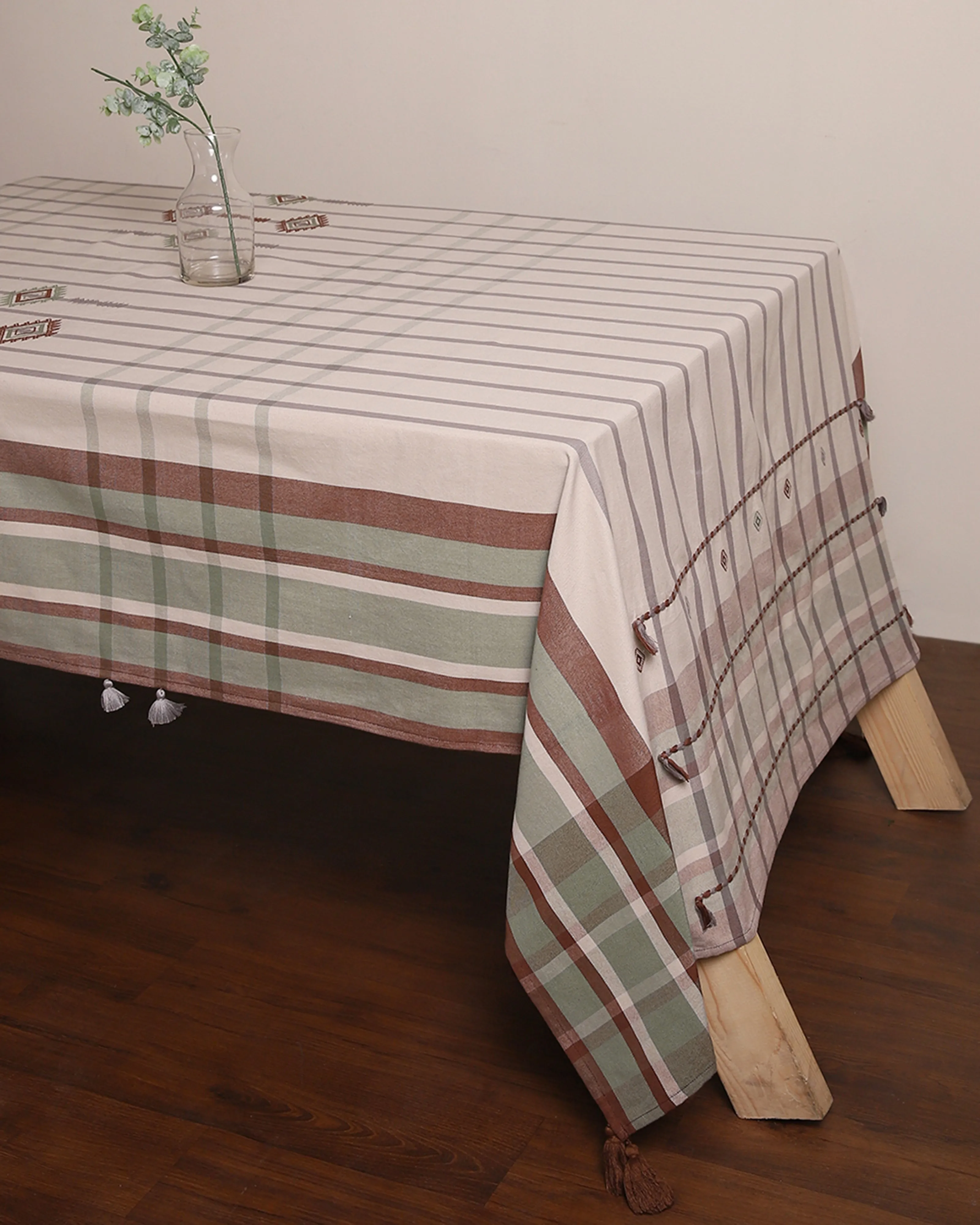 Agata Extra Weft Cotton Table Cover