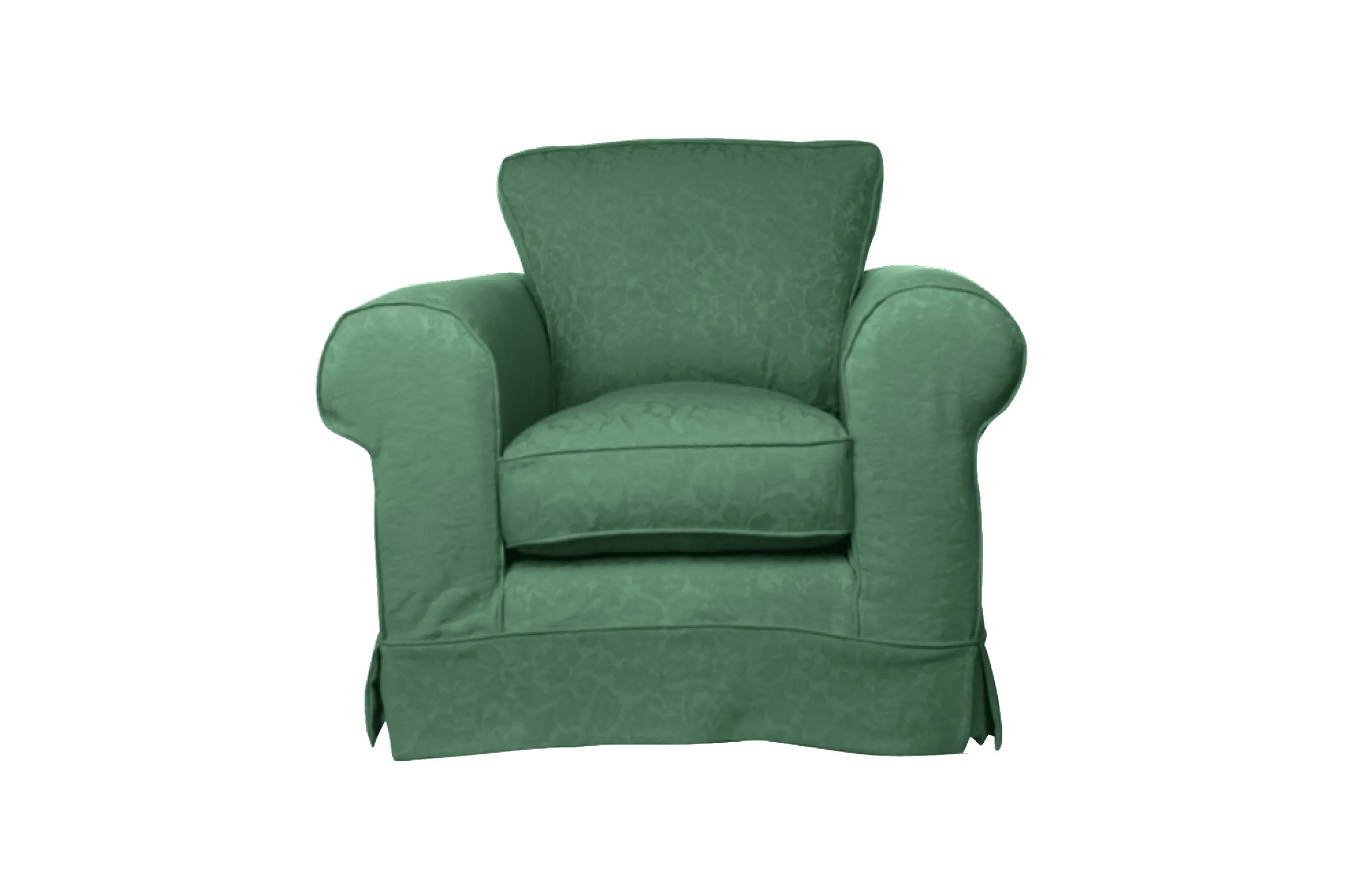 Albany | Club Chair Extra Loose Cover | Kingston Green