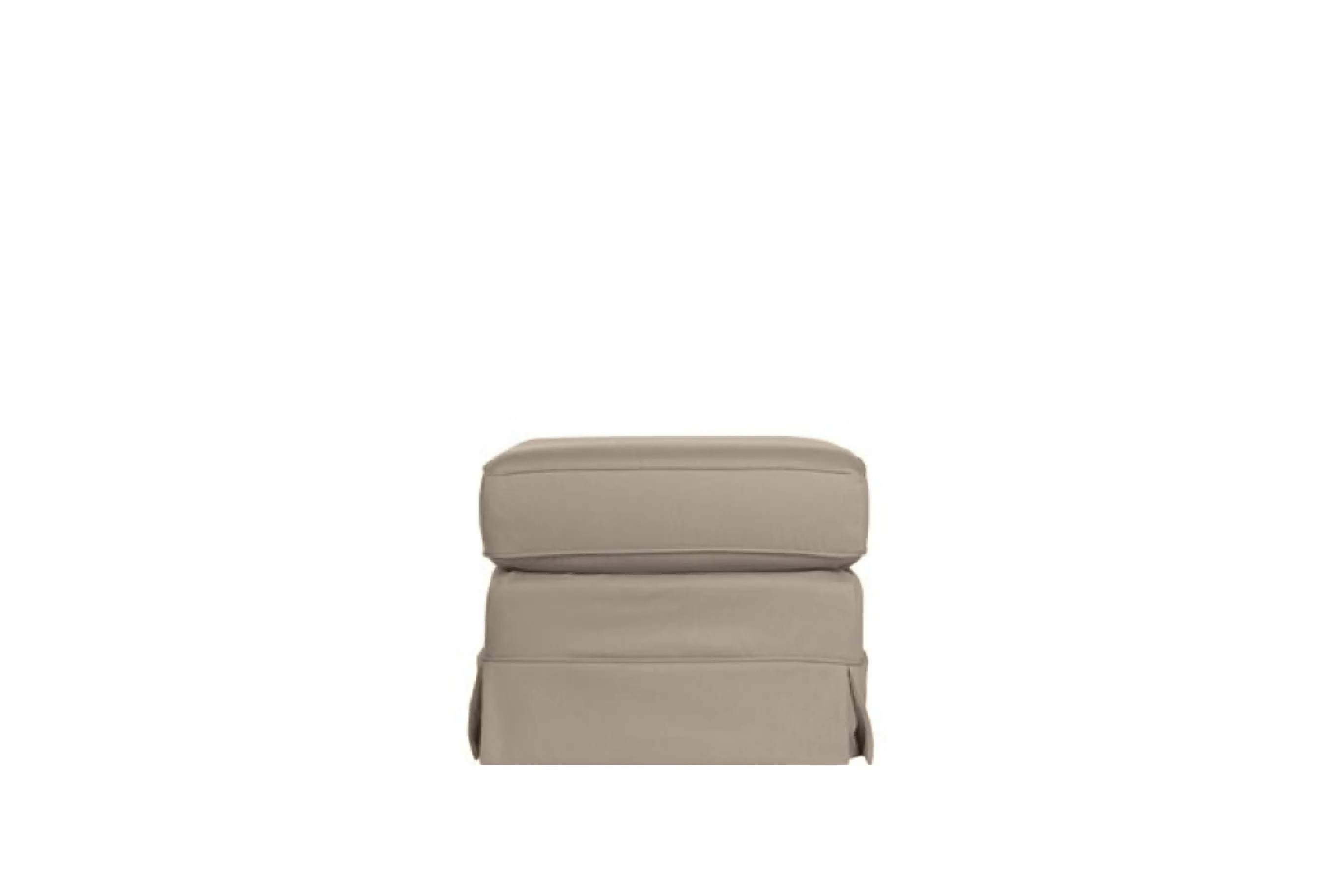 Albany | Footstool Extra Loose Cover | Miami Pewter