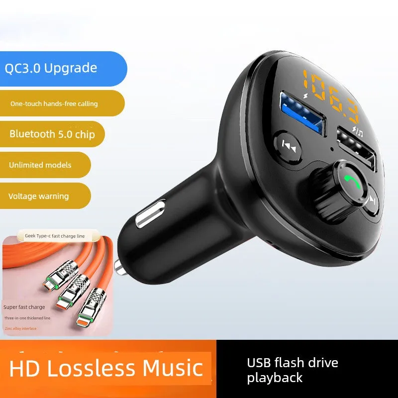 Aux Bluetooth Converter Lossless MP3 Fast Charge Car
