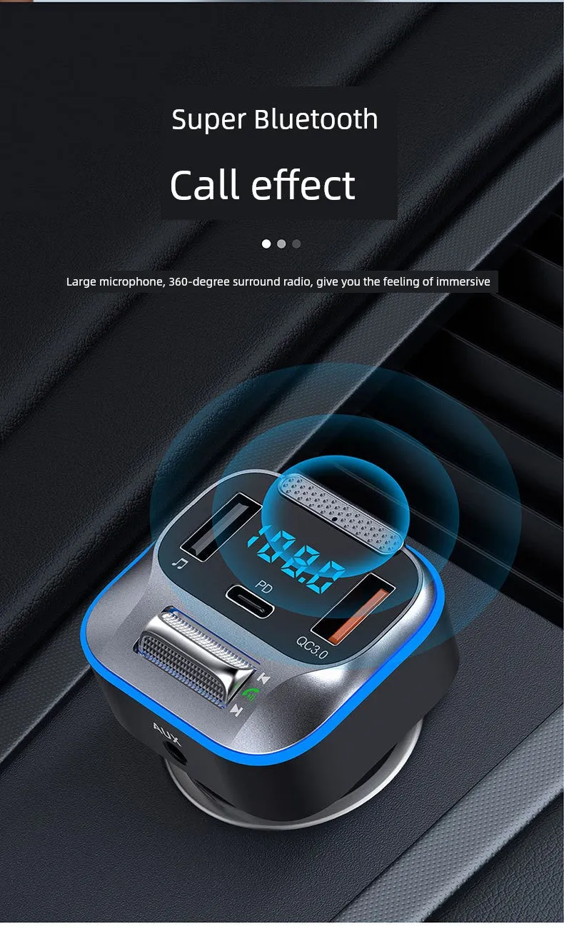 Aux Bluetooth Converter Lossless MP3 Fast Charge Car