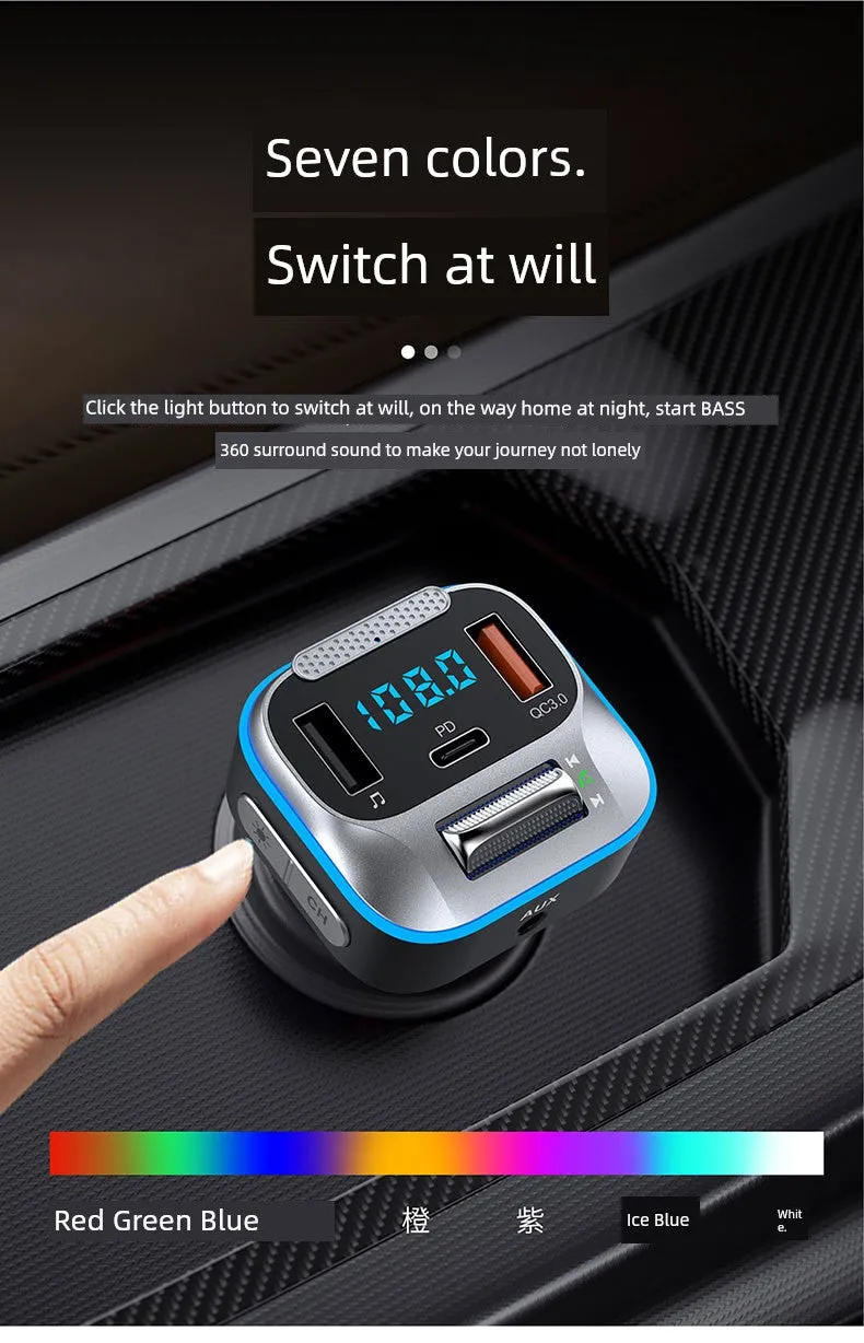 Aux Bluetooth Converter Lossless MP3 Fast Charge Car