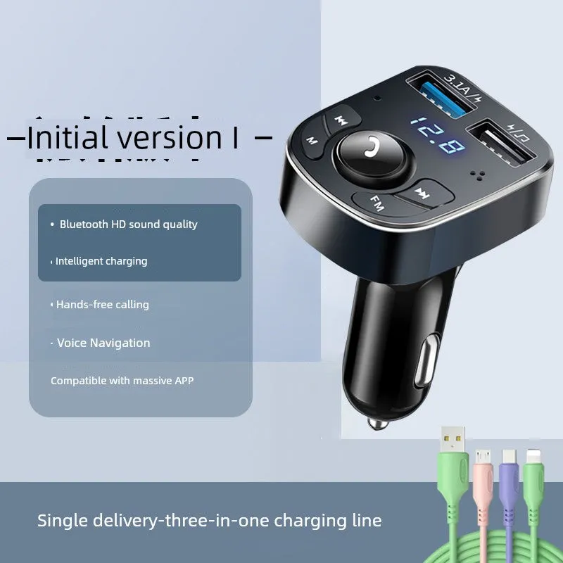 Aux Bluetooth Converter Lossless MP3 Fast Charge Car