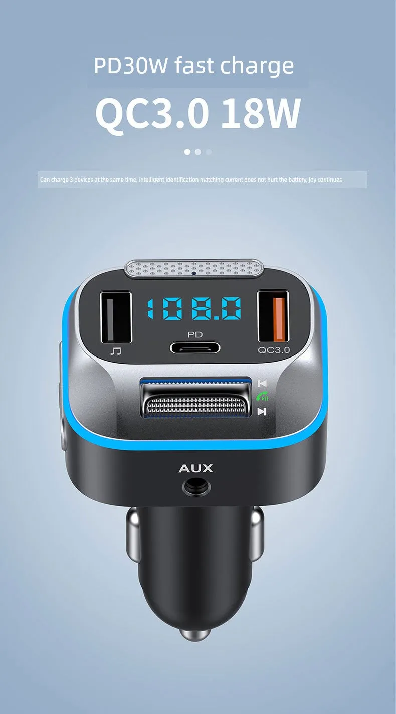 Aux Bluetooth Converter Lossless MP3 Fast Charge Car