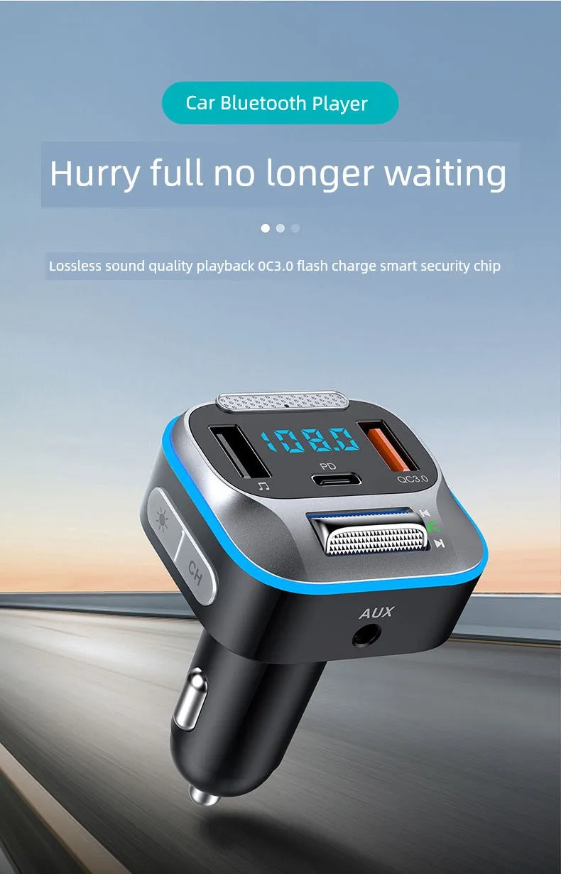 Aux Bluetooth Converter Lossless MP3 Fast Charge Car