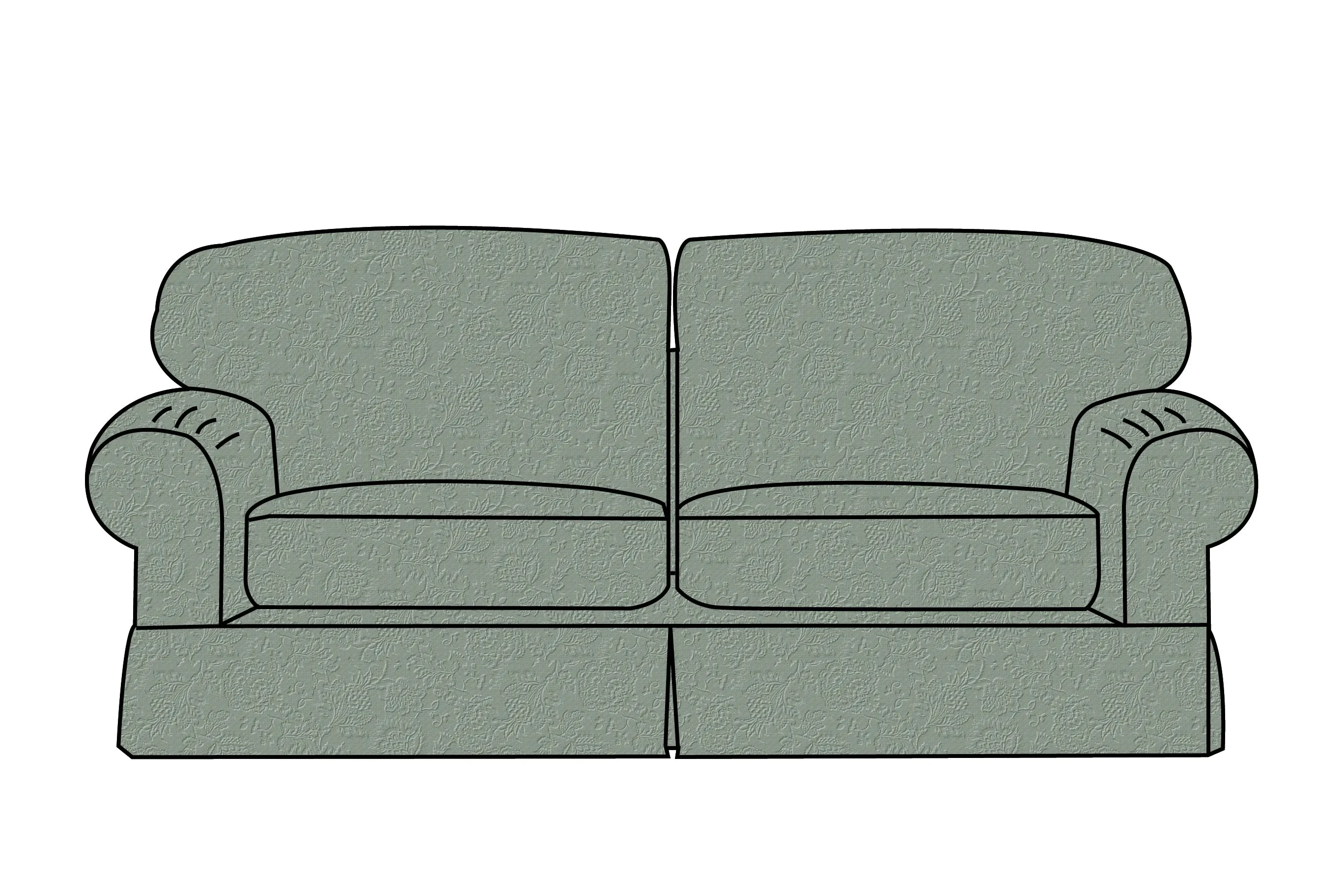 Banbury | Midi Extra Loose Cover | Shaftesbury Sage