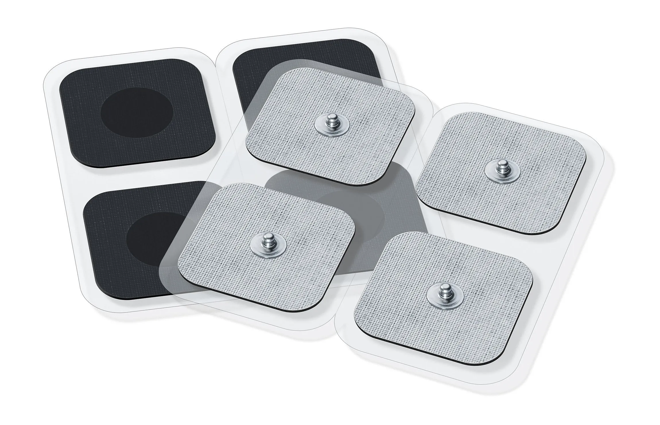 Beurer Replacement Set of Self-Adhesive Gel Electrode Pads, 45 x 45 mm, Electrodes for TENS and EMS, suitable for EM 49 / EM 80 / EM 41 / EM 40 8 Electrodes