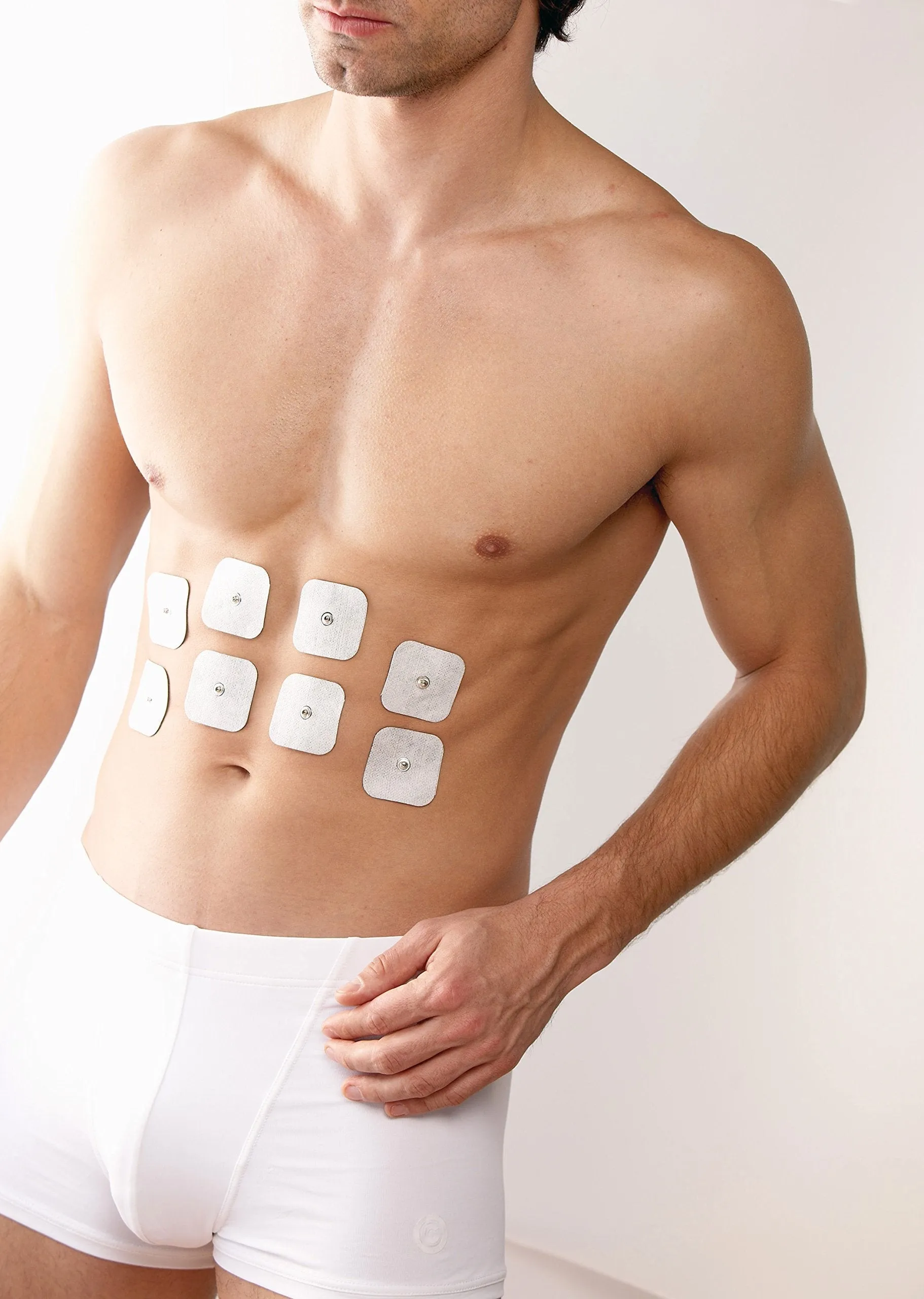 Beurer Replacement Set of Self-Adhesive Gel Electrode Pads, 45 x 45 mm, Electrodes for TENS and EMS, suitable for EM 49 / EM 80 / EM 41 / EM 40 8 Electrodes