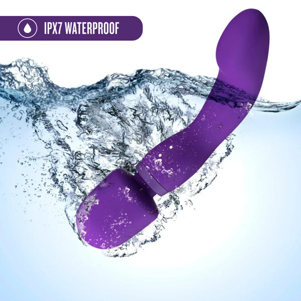 Blush Wellness Dual Sense Rechargeable Silicone Dual Ended G-Spot & Wand Vibrator Purple