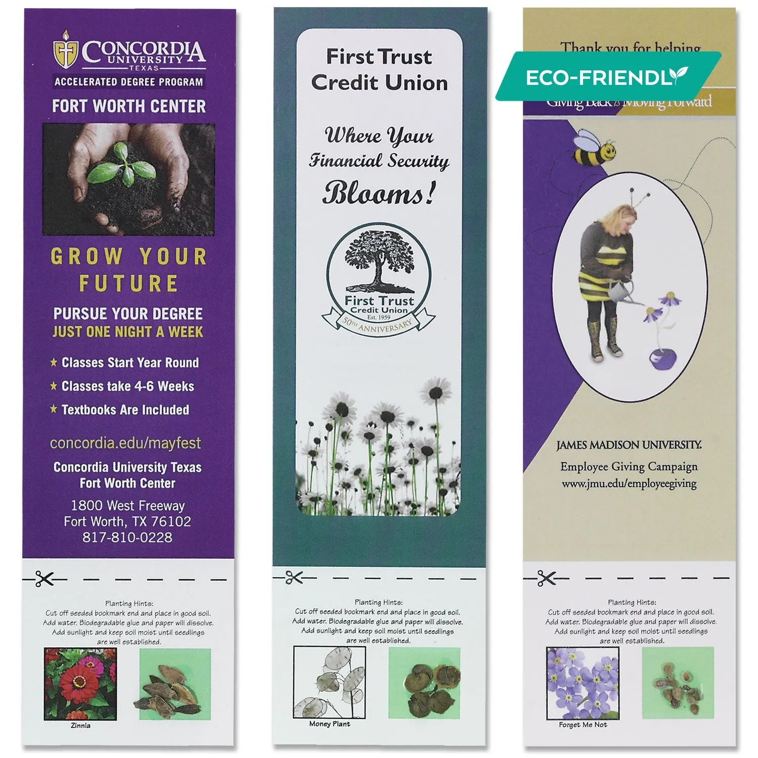 BOOKMARK WITH SEEDS