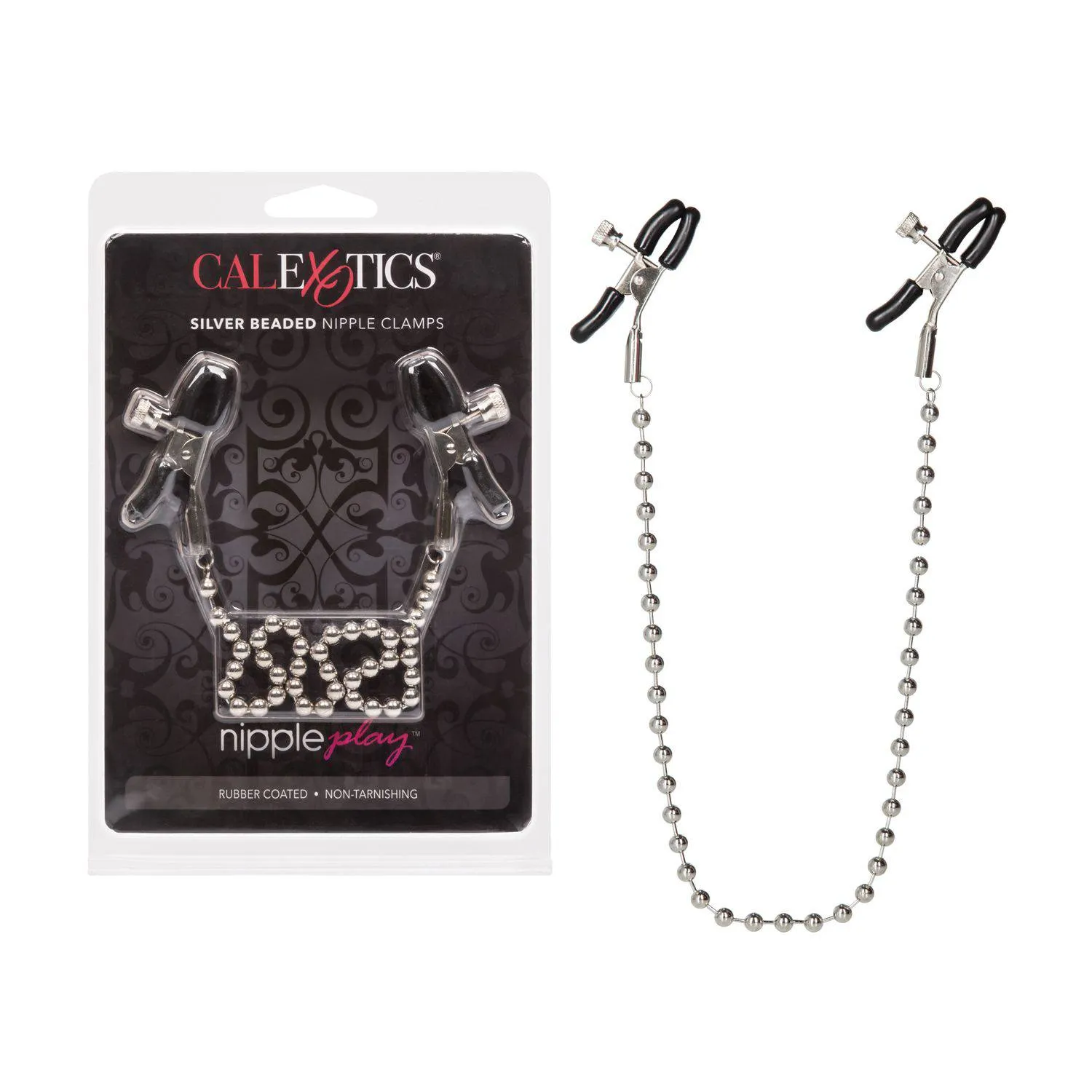 Calexotics Silver Beaded Nipple Clamps