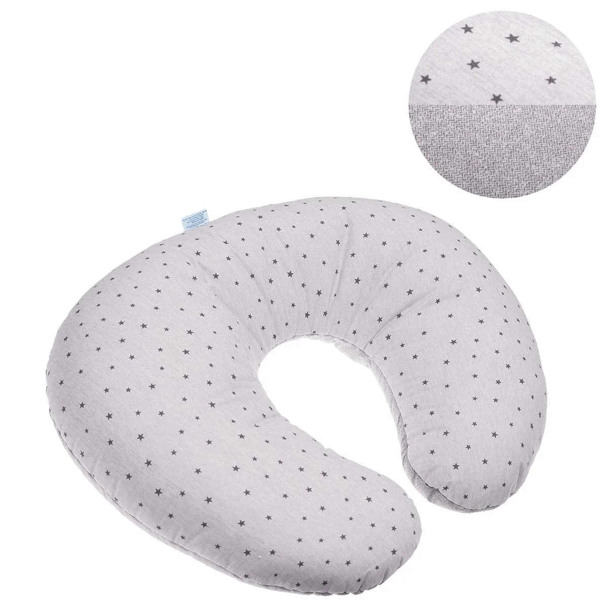 Cambrass Small Nursing Pillow Stela Grey/Star 53x45cm