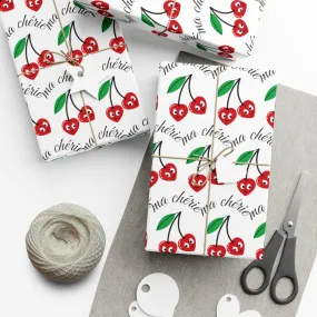 Cherry Blossom Luxe Eco-Conscious Wrapping Paper Set - Crafted in the USA with Elegant Matte & Satin Options