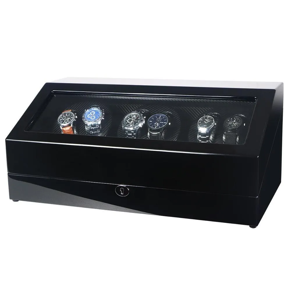 Claudio Mechanical Watch Winding Display Storage Box 6 7