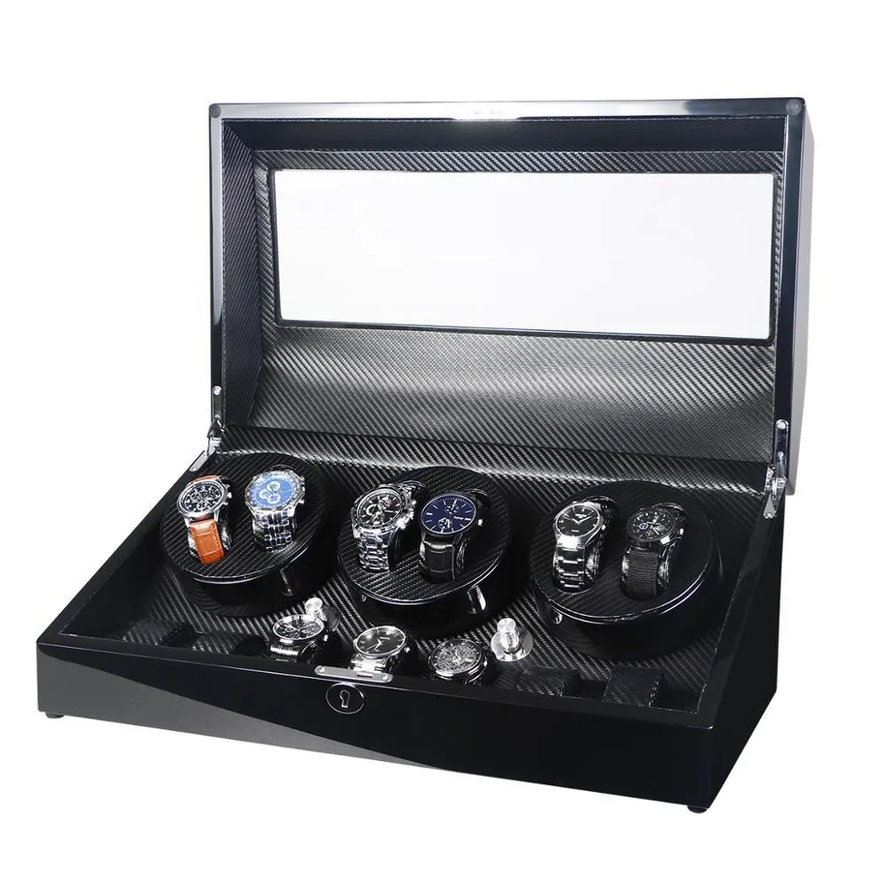 Claudio Mechanical Watch Winding Display Storage Box 6 7