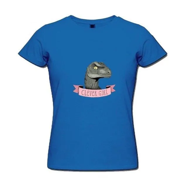 Clever Girl Jurassic Velociraptor Cotton T-Shirt 10 Color Options