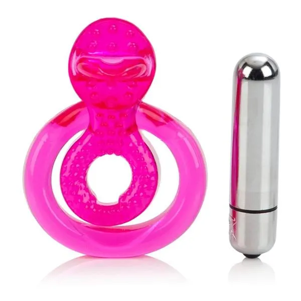 Dual Clit Flicker Vibrating Cock Ring
