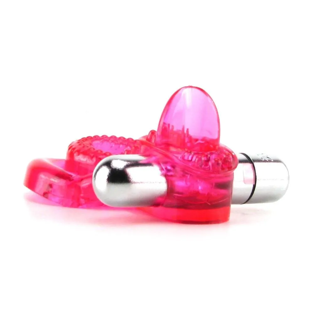 Dual Clit Flicker Vibrating Cock Ring