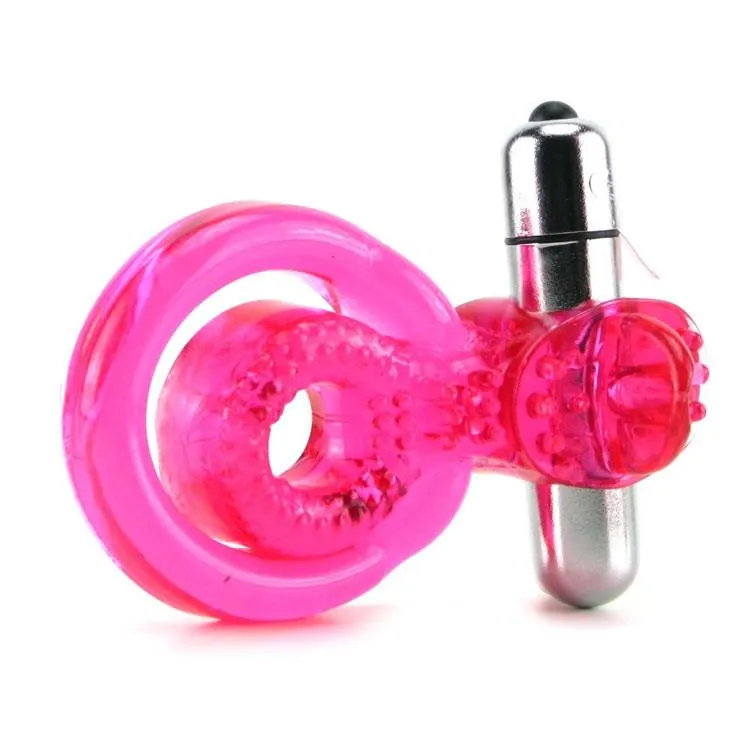 Dual Clit Flicker Vibrating Cock Ring