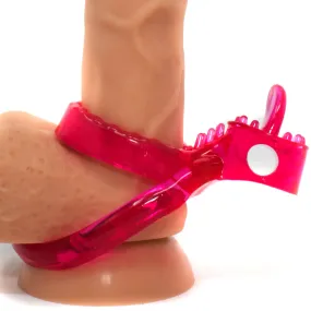 Dual Clit Flicker Vibrating Cock Ring