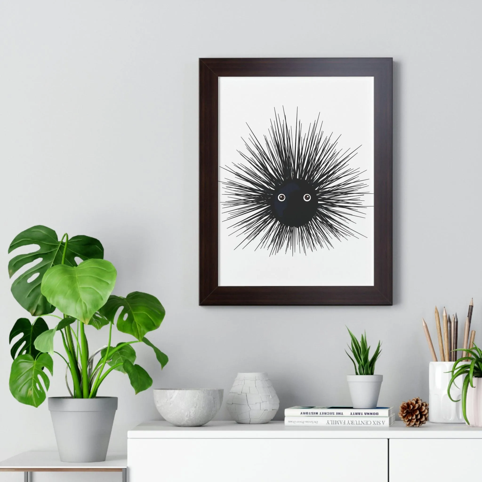 Eco-Conscious Vertical Art Print Series with Sustainable MDF Frames in Classic Colors
