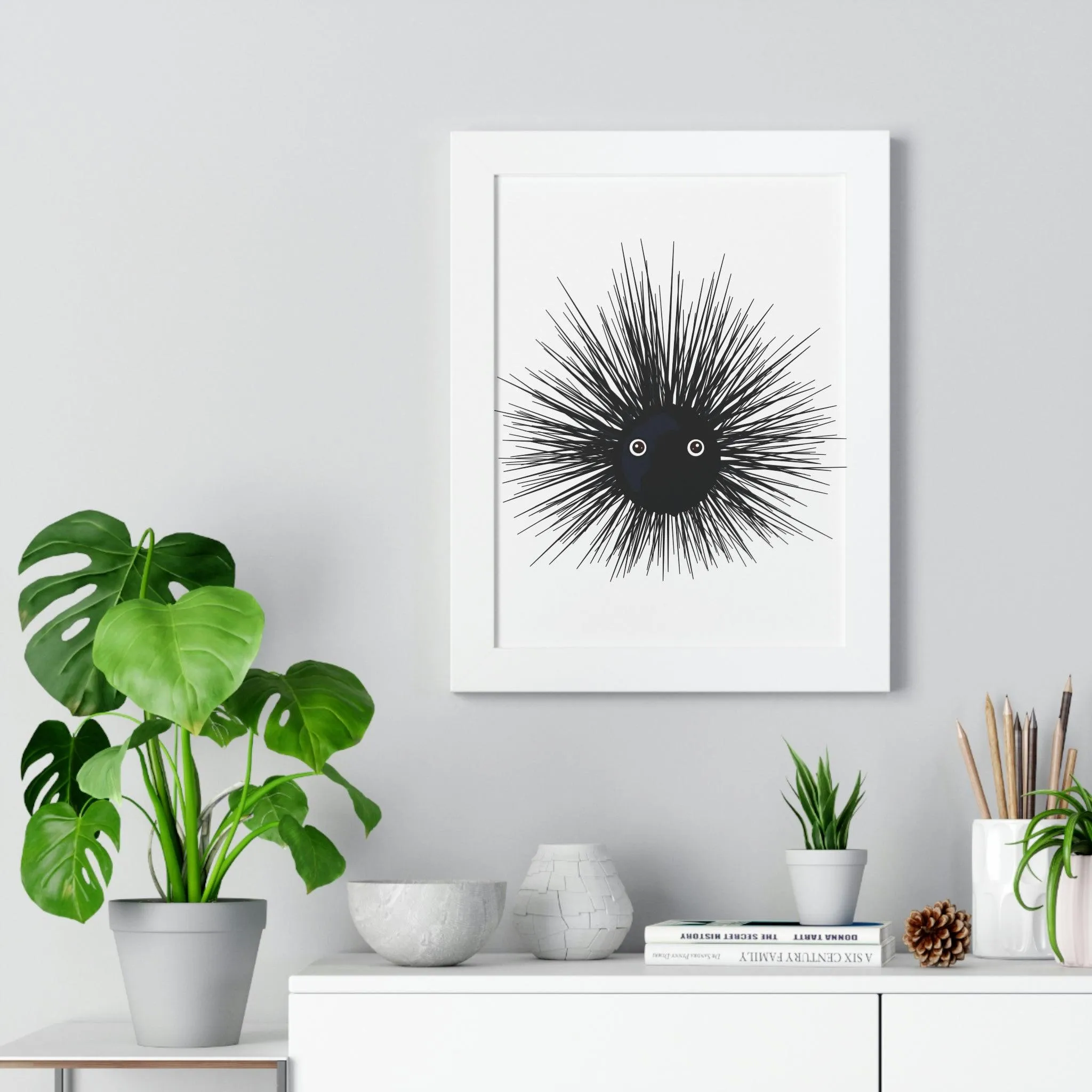 Eco-Conscious Vertical Art Print Series with Sustainable MDF Frames in Classic Colors