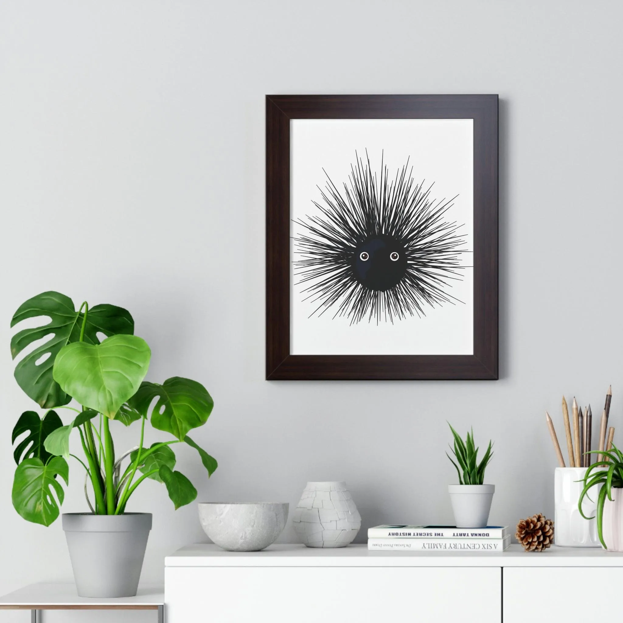 Eco-Conscious Vertical Art Print Series with Sustainable MDF Frames in Classic Colors