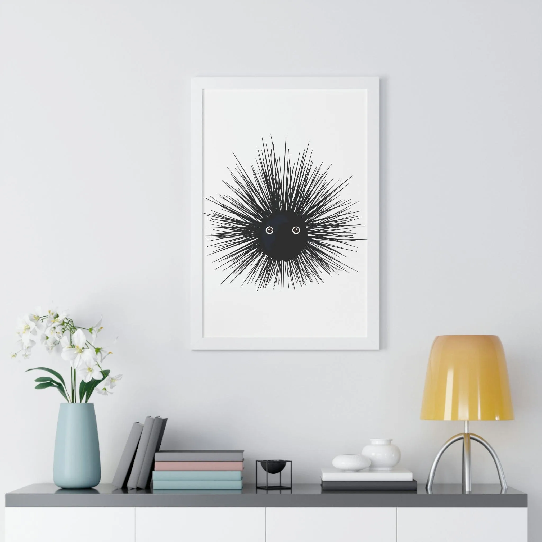 Eco-Conscious Vertical Art Print Series with Sustainable MDF Frames in Classic Colors