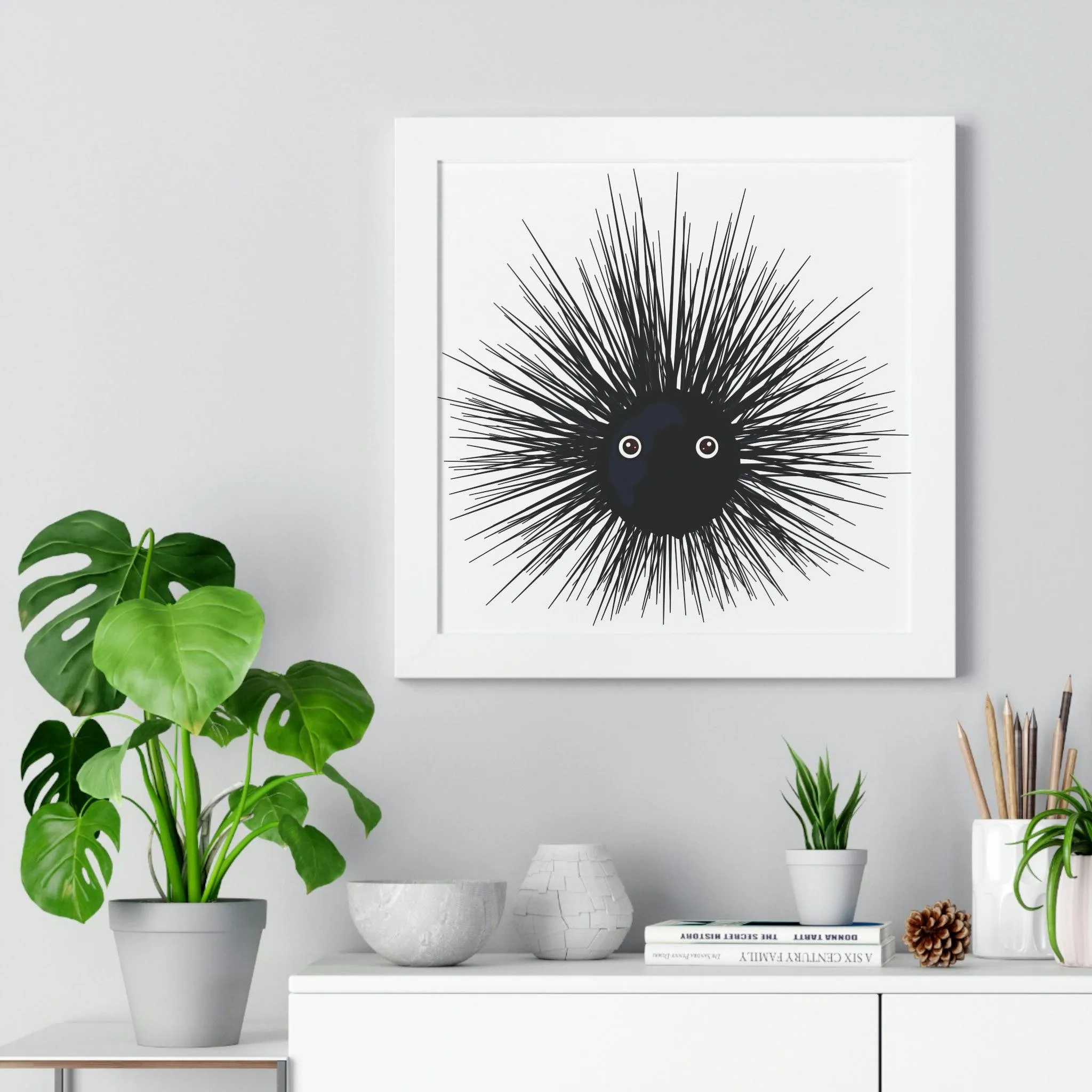 Eco-Conscious Vertical Art Print Series with Sustainable MDF Frames in Classic Colors