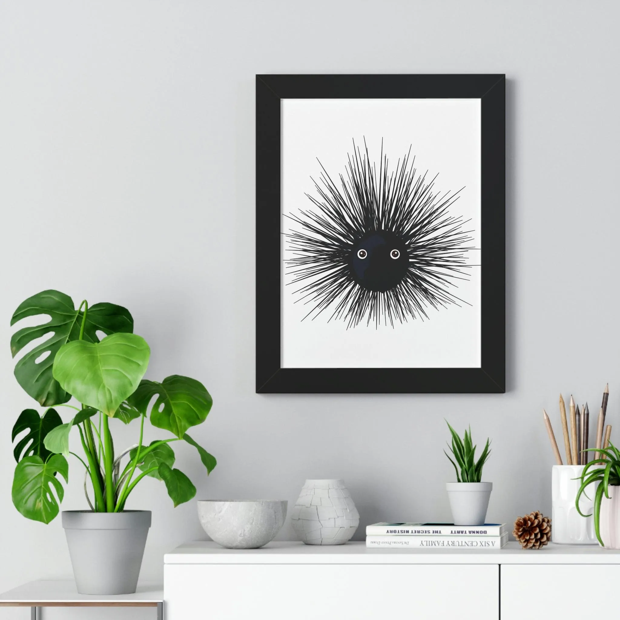 Eco-Conscious Vertical Art Print Series with Sustainable MDF Frames in Classic Colors