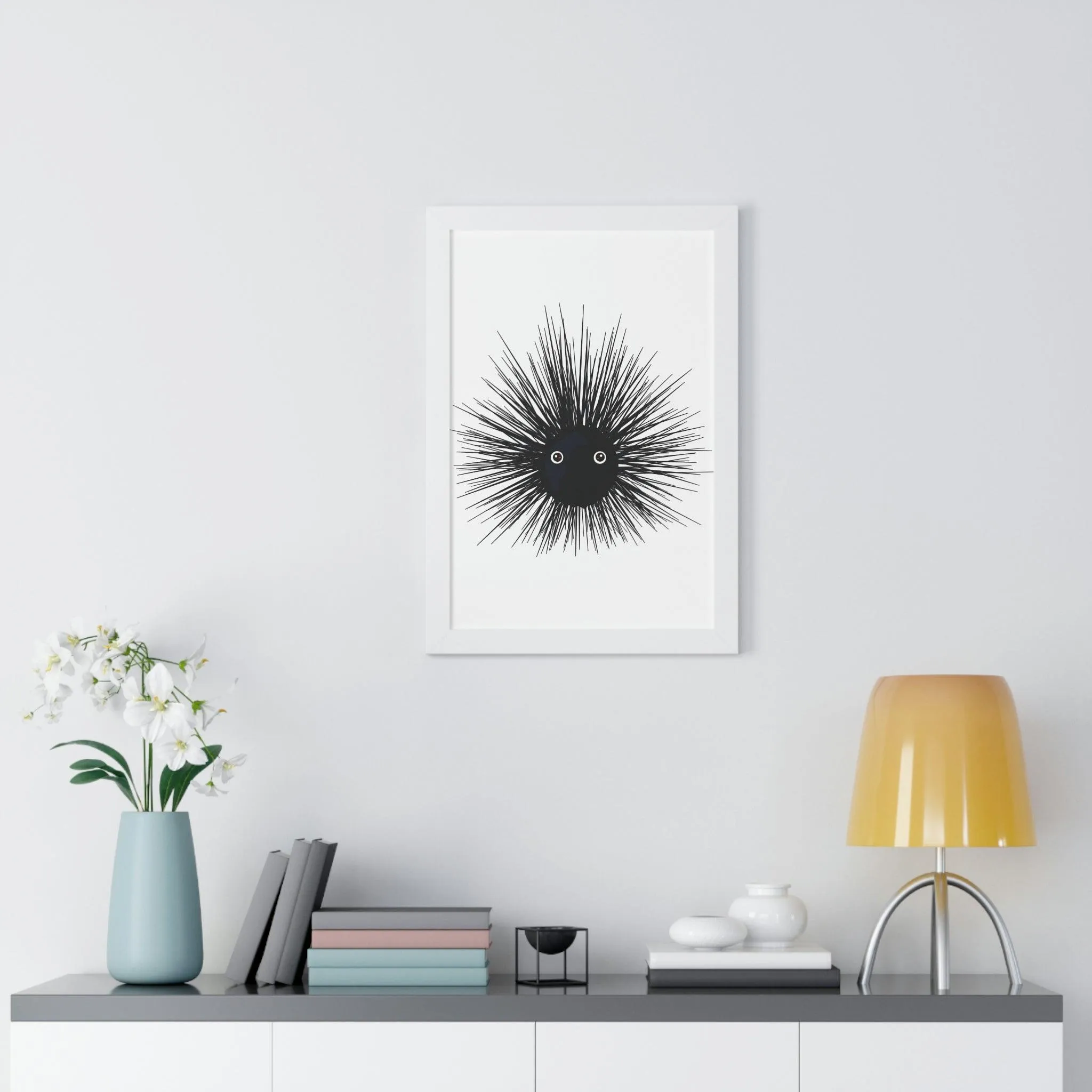 Eco-Conscious Vertical Art Print Series with Sustainable MDF Frames in Classic Colors