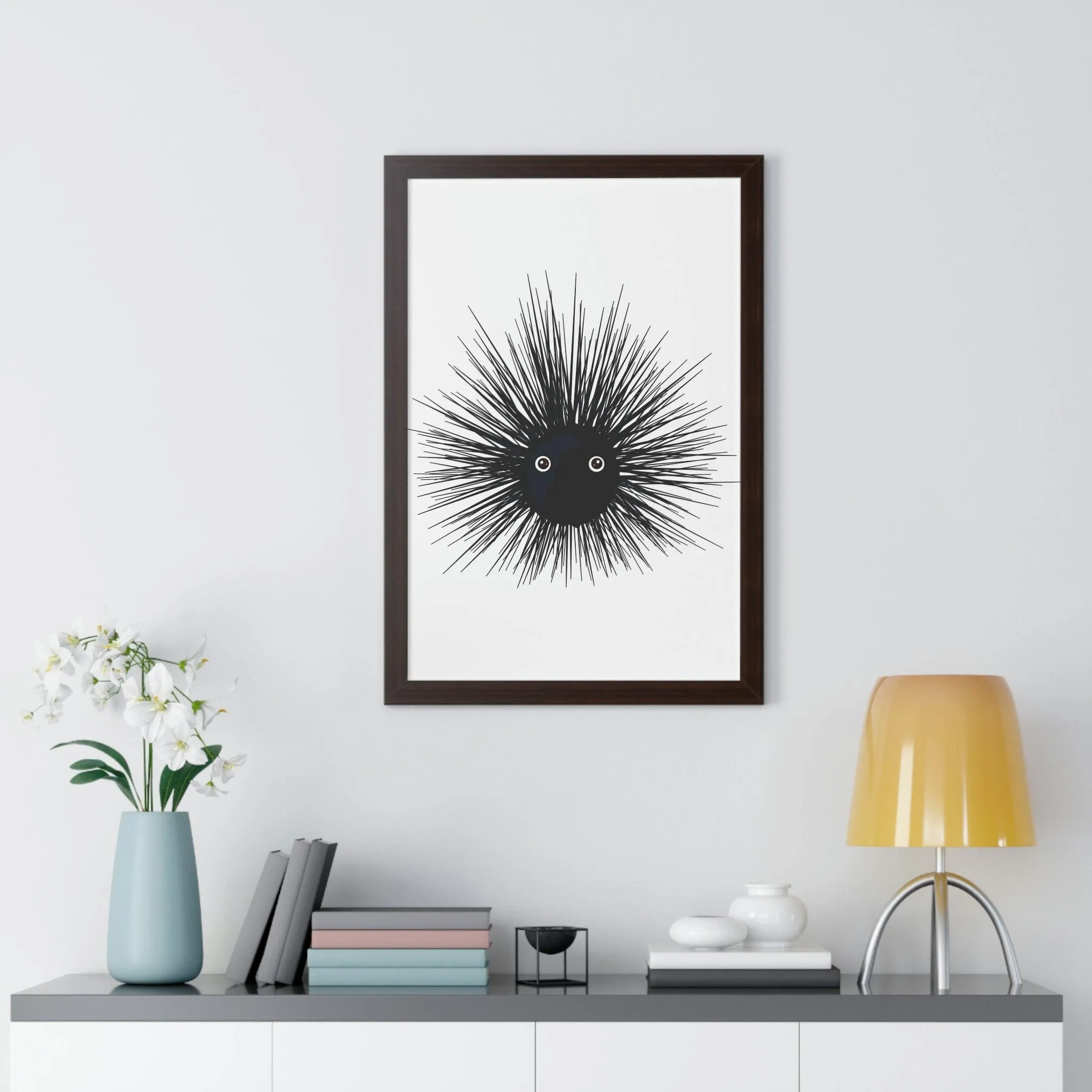 Eco-Conscious Vertical Art Print Series with Sustainable MDF Frames in Classic Colors