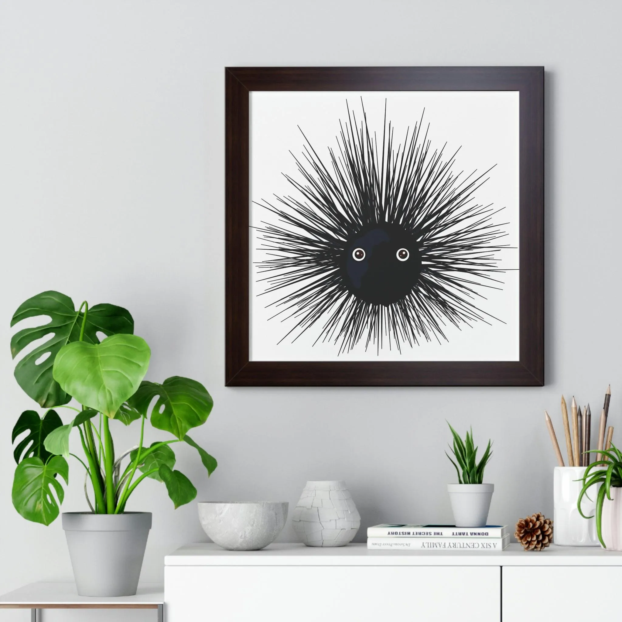 Eco-Conscious Vertical Art Print Series with Sustainable MDF Frames in Classic Colors