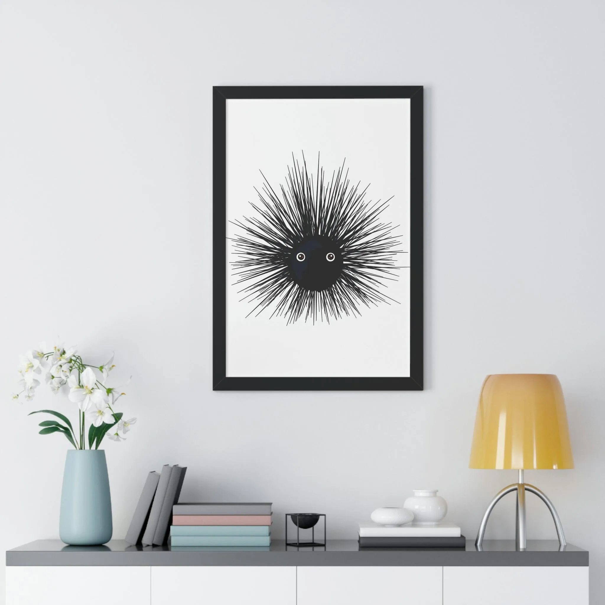 Eco-Conscious Vertical Art Print Series with Sustainable MDF Frames in Classic Colors