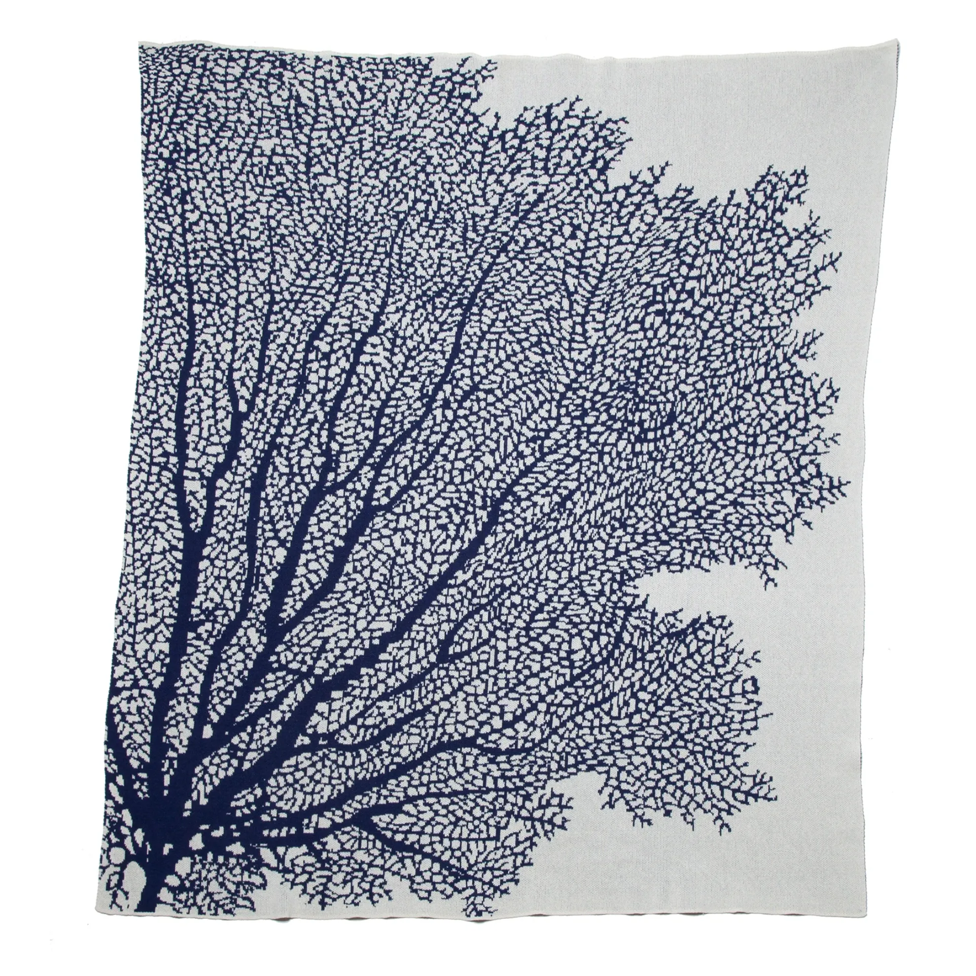 Eco Coral Fan Throw Blanket