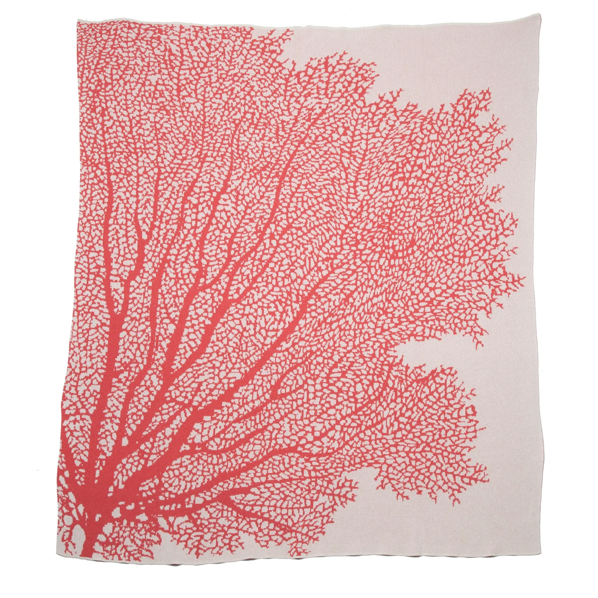 Eco Coral Fan Throw Blanket