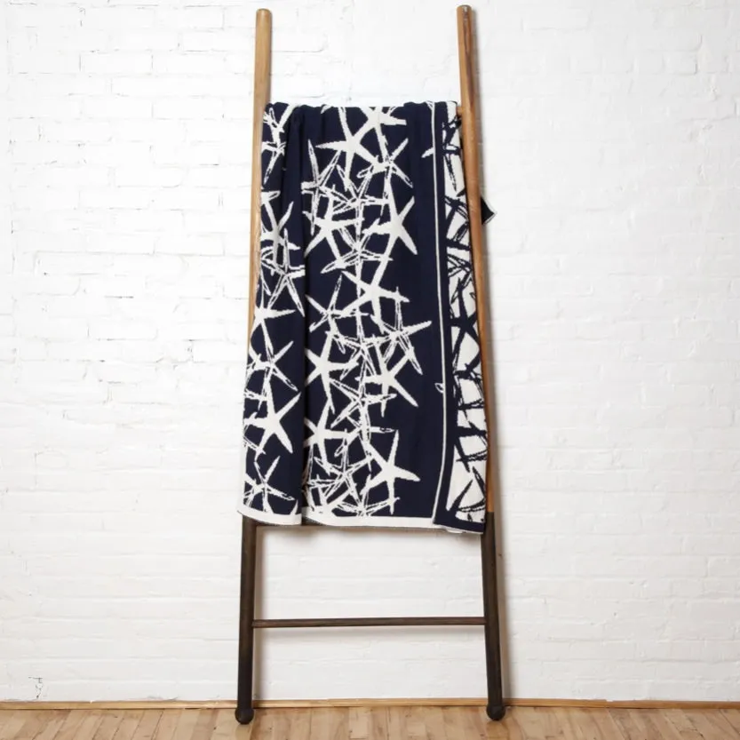Eco Reversible Starfish Throw Blanket