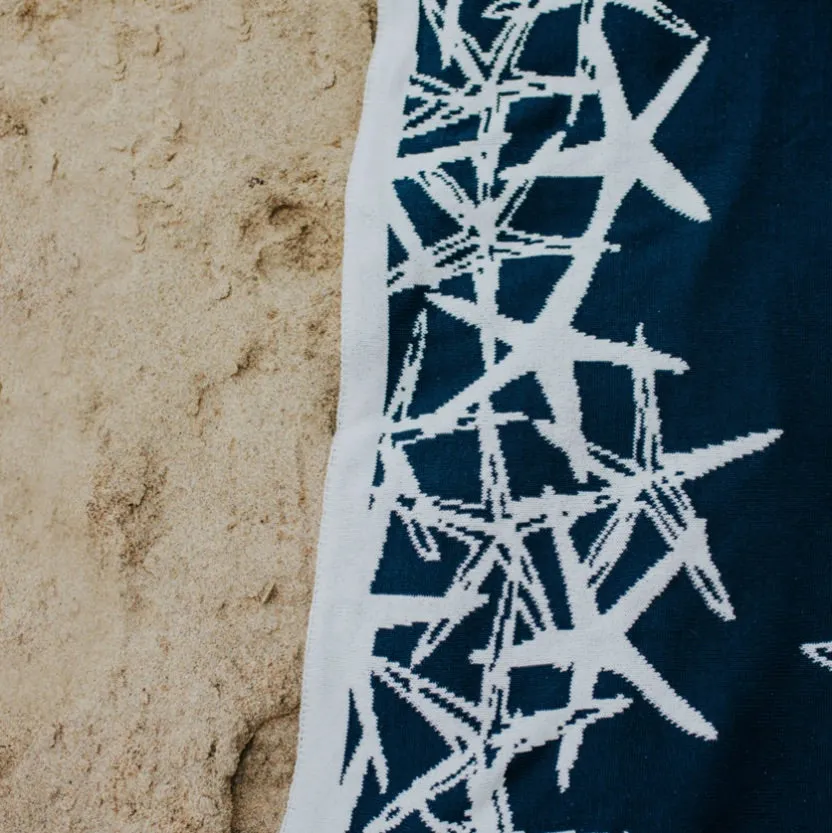 Eco Reversible Starfish Throw Blanket
