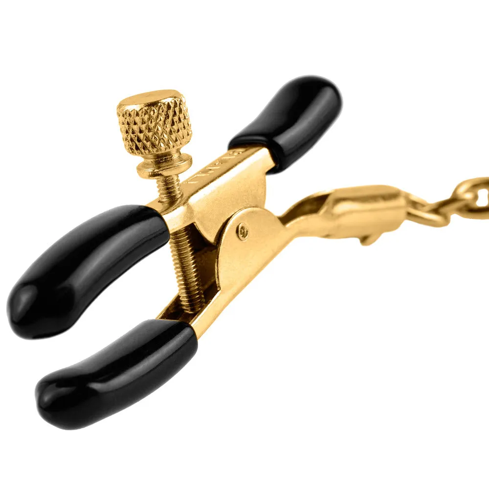 Fetish Fantasy Gold Nipple Clamps