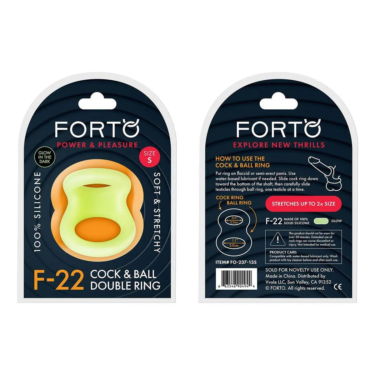 FORTO F-22 49-50mm D-Ring - Glow