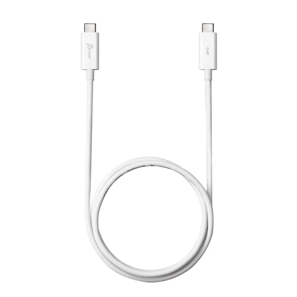 j5create JUCX03 USB 3.1 Type-C to Type-C Cable, 3ft