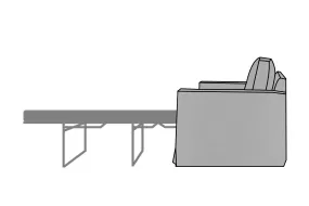 Kate | Sofa Bed Extra Loose Cover | Capri Light Grey