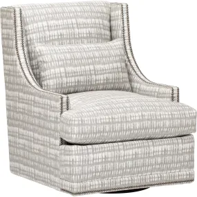 Lindsay Swivel Chair, Grey