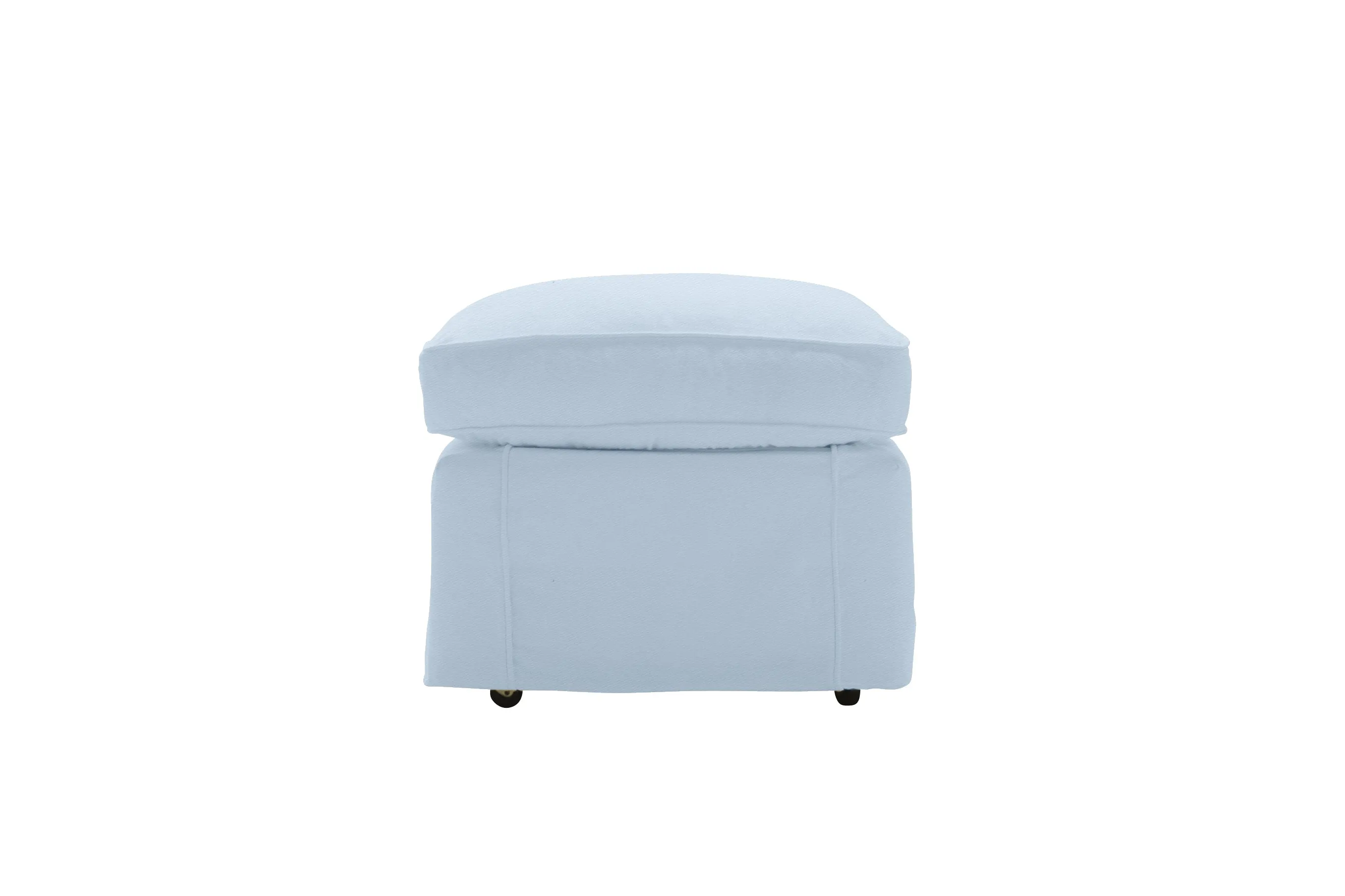 Madrid | Footstool Extra Loose Cover | Miami Sky Blue